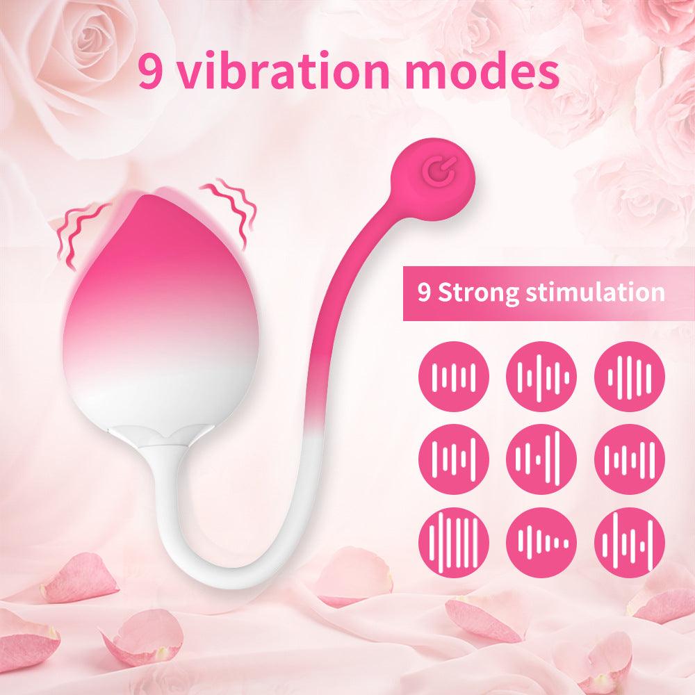 9 Vibrations Wearable Peach Shape Vibrator APP Remote Control Panty Vibrator - propinkup