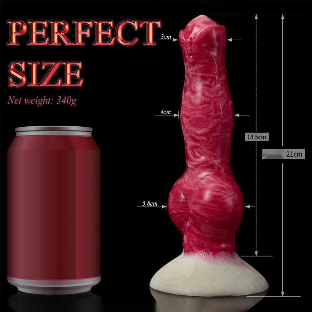 Realistic Dog Dildo with Knot K9 Animal Dildo 8.26 inch - propinkup