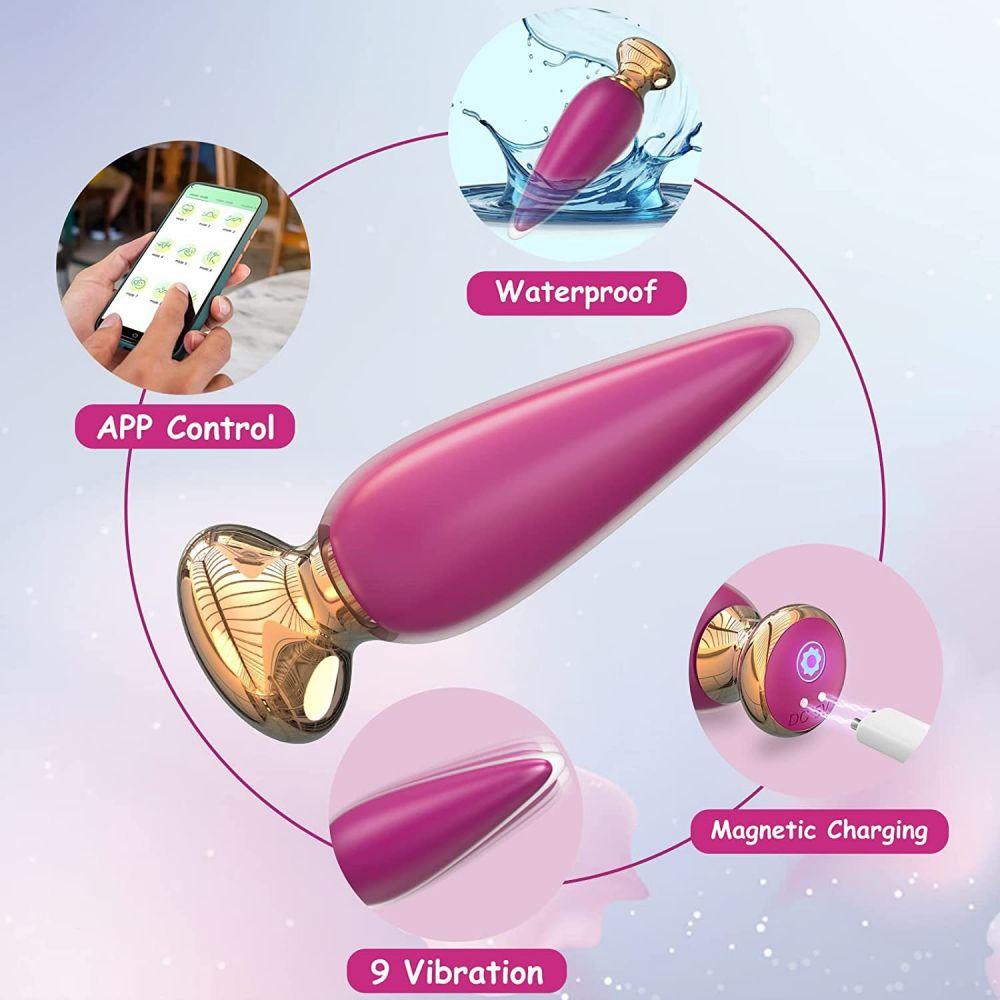 App & Remote Control Anal Butt Vibrator Prostate Massager - propinkup