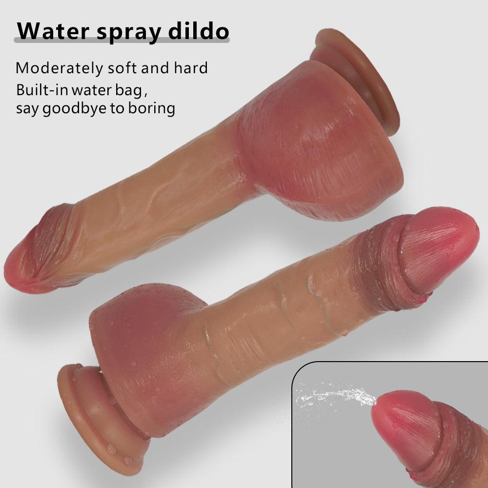 Realistic Squirting Dildo with Strong Suction Cup Ejaculating Penis - propinkup