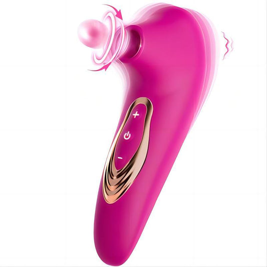 Unique Design Licking & Sucking Vibrator Women Sex Toy Clit Stimulator - propinkup