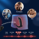 10 Wiggling Thrusting Modes Anal Plug Prostate Massager with Cock Ring - propinkup