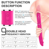 Strap On Vibrating Dildo Remote Control Double Headed Penis for Lesbian Couples - propinkup