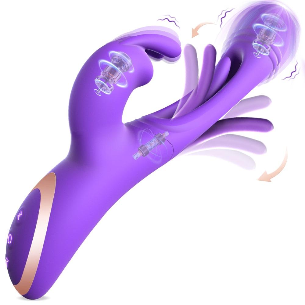 3 in 1 Multiple Stimulation Female G-Spot Vibrator Rabbit Vibrators - propinkup