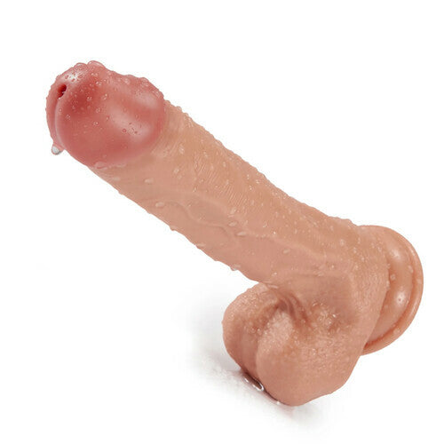 Squirting Ejaculating Plus Size Realistic Dildo with Strong Suction Cup 9.4 Inch - propinkup