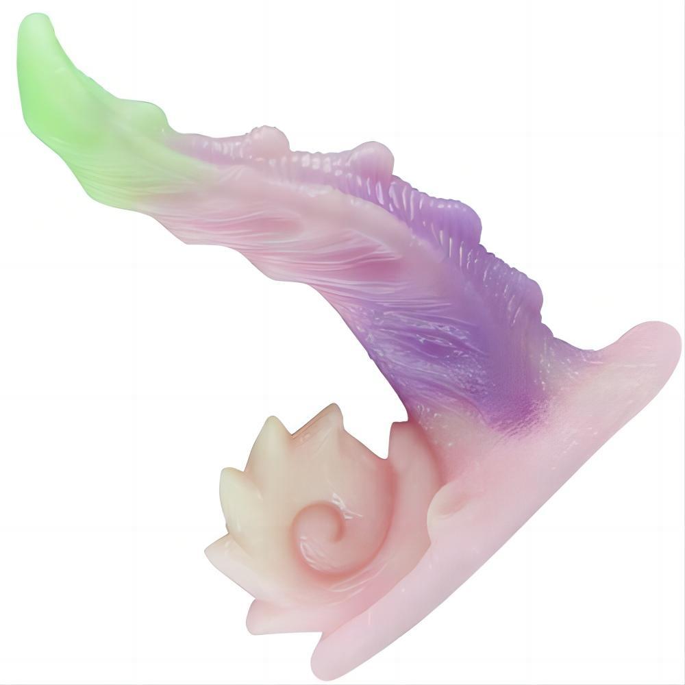 Monster Silicone Rainbow Dildo with Big Strong Suction Cup - propinkup