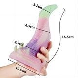 Monster Tentacle Silicone Rainbow Dildo with Suction Cup - propinkup