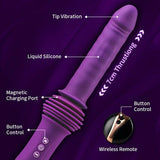 Powerful 145° Adjustable Base Heating Thrusting Vibrating Dildo Machine 11.81 Inch - propinkup