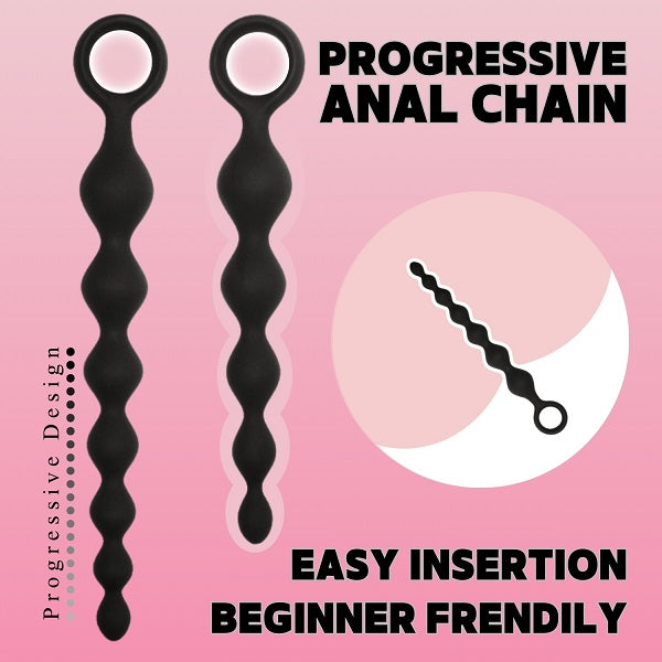 6 PCS Combo Set Anal Plug Anal Beads Variant Bead Shape Combination Adult Sex Toys for Anal Training