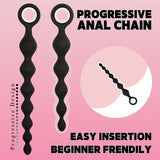 6 PCS Combo Set Anal Plug Anal Beads Variant Bead Shape Combination Adult Sex Toys for Anal Training