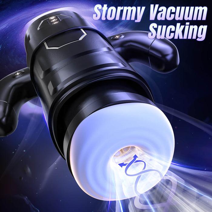 3 in 1 Thrusting and Suction Vibration Male Masturbation Cup Toy - propinkup