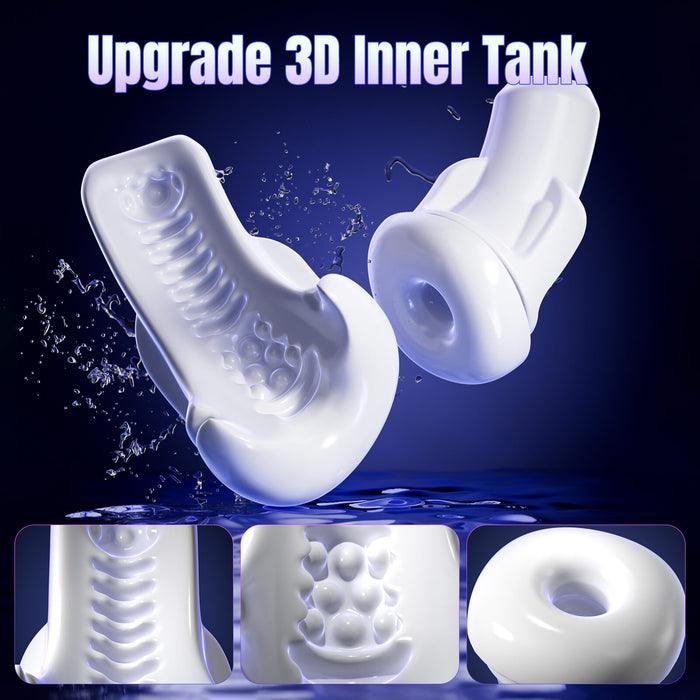 3 in 1 Thrusting and Suction Vibration Male Masturbation Cup Toy - propinkup