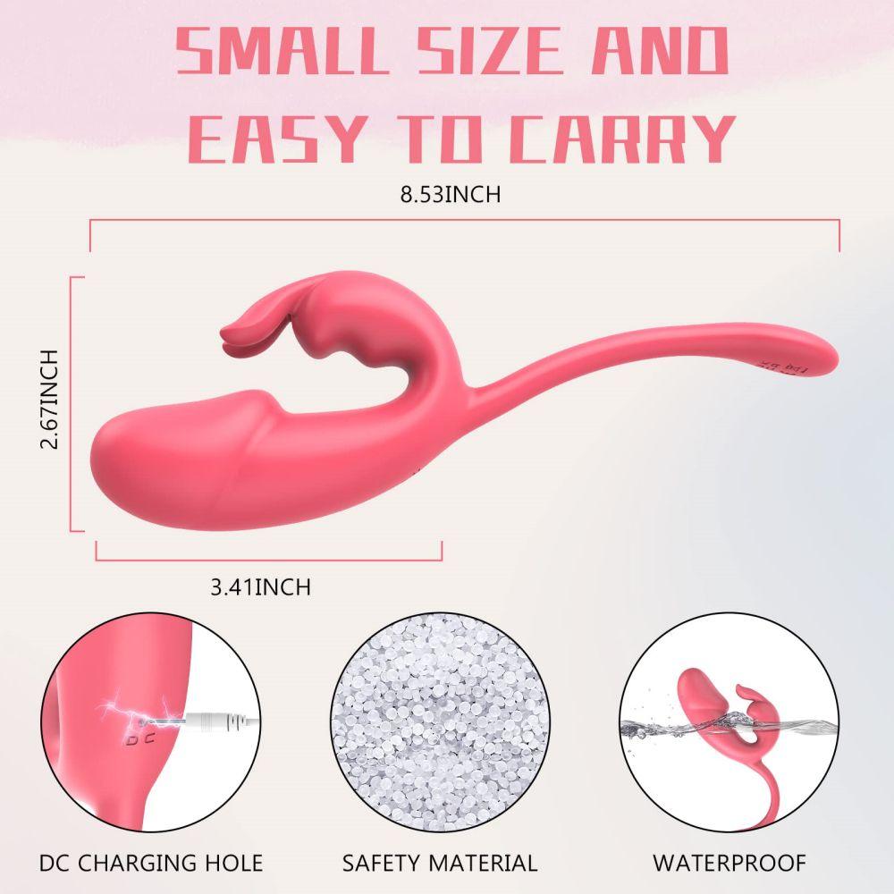 APP Control Rabbit Vibrator Clitoris Anal Stimulator - propinkup