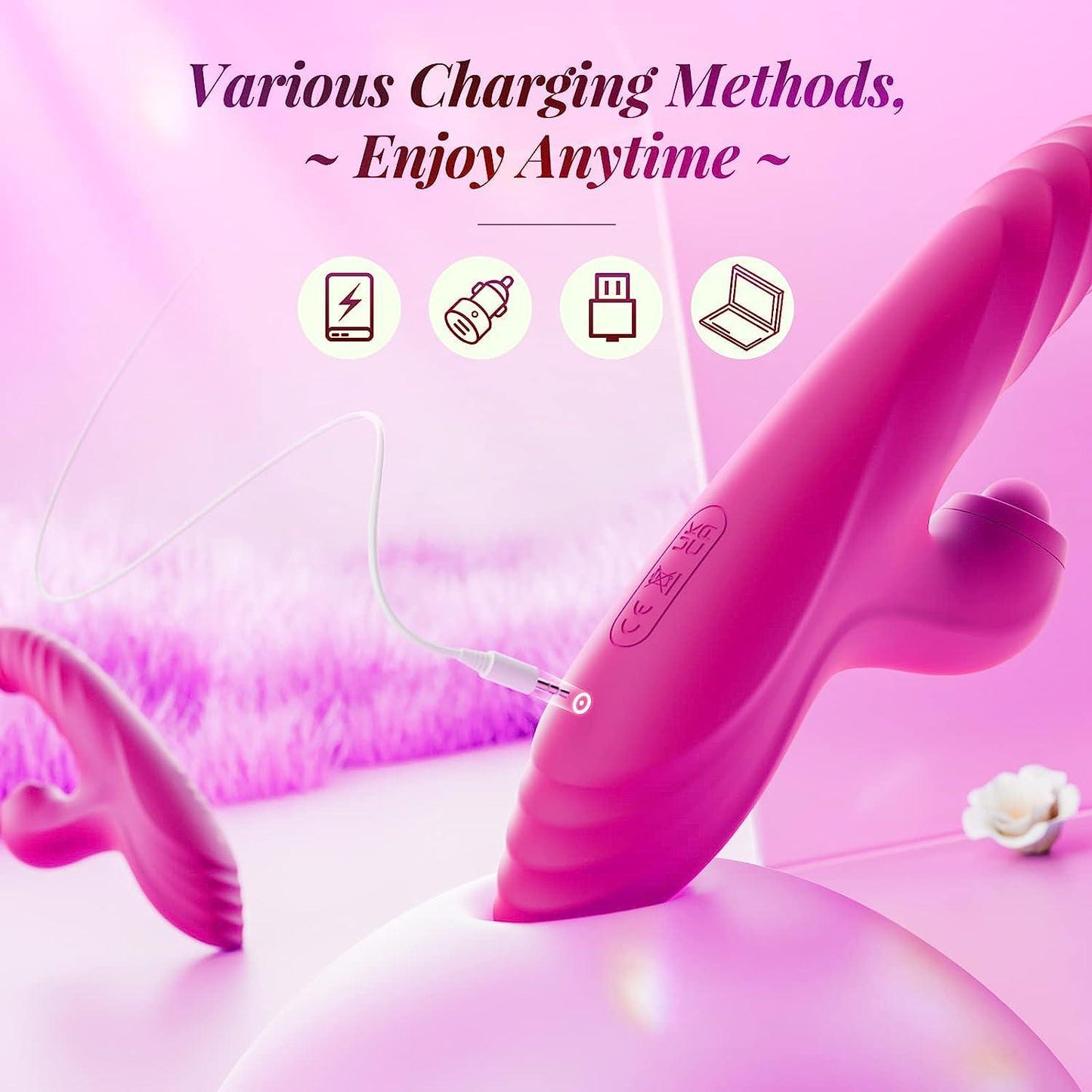 Thrusting Dildo Vibrator G Spot Vibrators Clitoral Stimulator Sex Toys for Women - propinkup