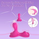 APP Remote Control Wearable Panty Vibrator Sit & Ride Clit Anal G-Spot Vibrators with 9+9 Vibrating Modes