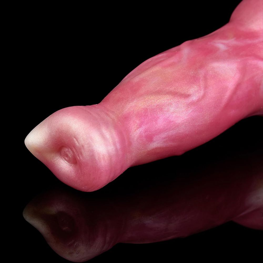 8.2in Thursting Dog Dildo with Knot Realistic Thick Monster Dildos Remote G-Spot Vibrator Anal Toy Women Sex Toys