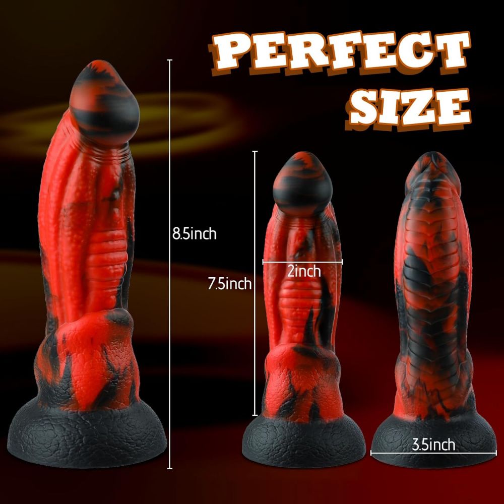 8.5in Monster Dildo Fantasy Dragon Dildo Silicone Adult Sex Toy for Woman