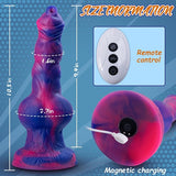 10.5” Monster Dildo Vibrator Huge Fantasy Knotted Dildos Thick G-Spot Vibrators with Suction Cup,