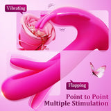 Wearable Butterfly Dildo Vibrator G-Spot Clit Vibrators Remote 9 Vibration & 9 Flapping Modes Women Sex Toys