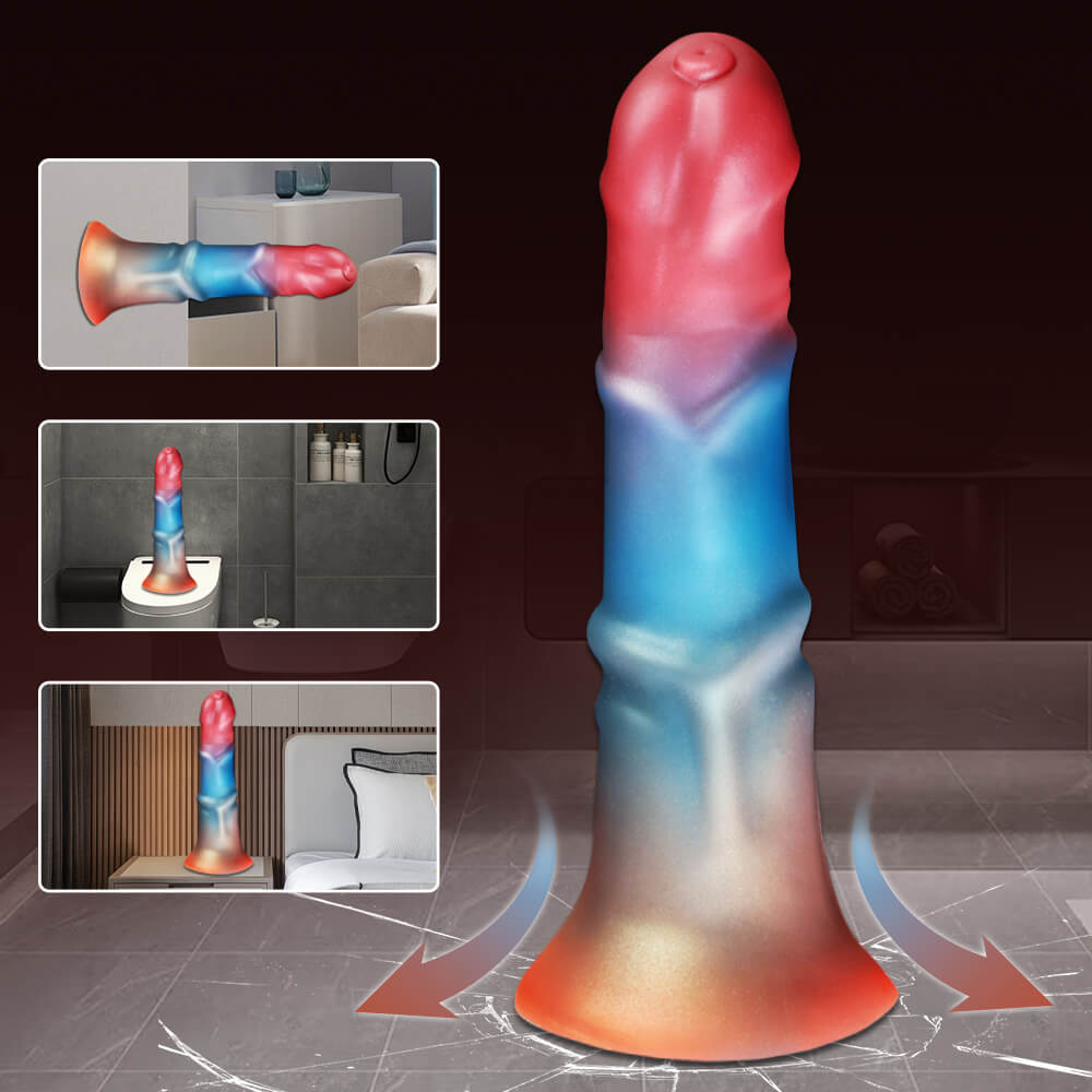 8.7in Thrusting Monster Dildos Remote Automatic Heating Fantasy Dildo Vibrator Adult Sex Toy for Women