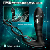 8 Vibration 8 Electrifying Prostate Massager with Electric Shock Function - propinkup