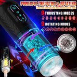 9 Rotating & Thrusting Modes Moaning Masturbator Cup Male Men Sex Toy - propinkup