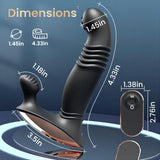 ROYAL Remote Controlled Vibrating Perineum Stimulator Thrusting Prostate Massager - propinkup