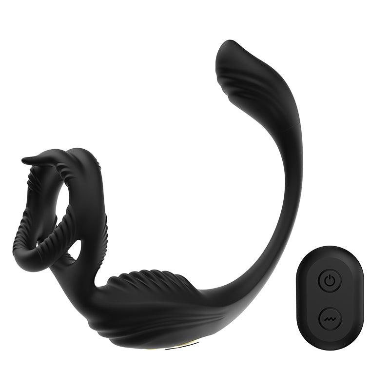 Male Prostate Massager 7 Vibration Modes Anal Vibrator with Penis Ring & Remote Controller Adult Sex Toys - propinkup