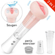 2 in 1 Penis Pump Vacuum Pussy Stroker Cock Enlargement Gear - propinkup