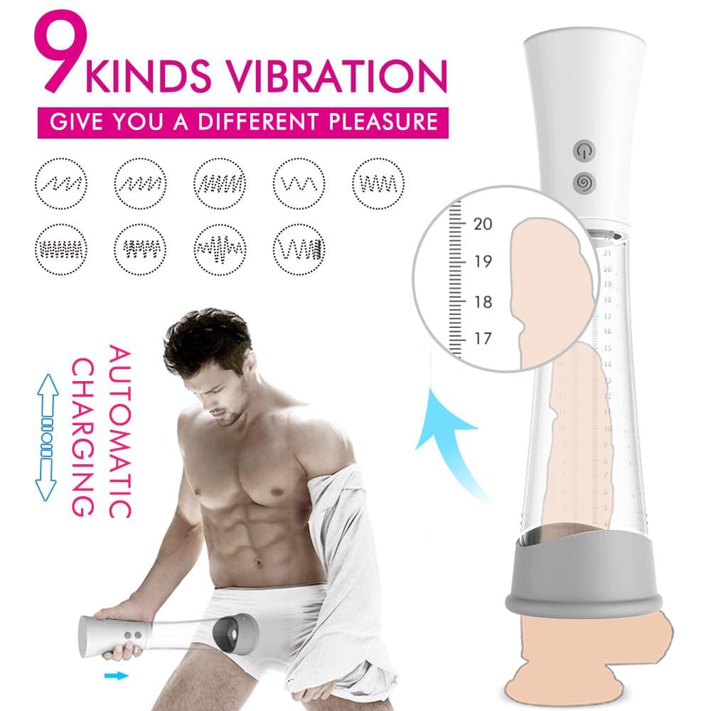 2 in 1 Penis Pump Vacuum Pussy Stroker Cock Enlargement Gear - propinkup