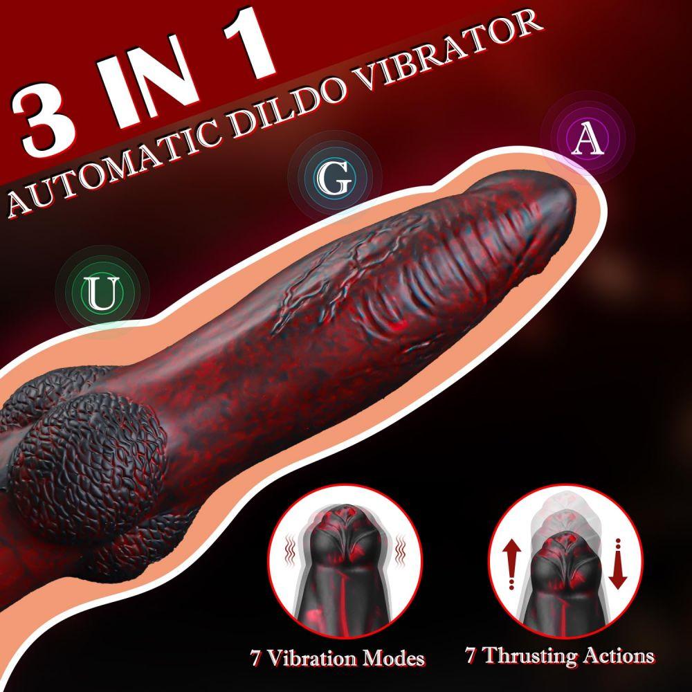 Thrusting Dildo Plus Size Fantasy Monster Dildos Vibrator Sex Toys 8.7 inch Dog Canine Dildos K9 - propinkup