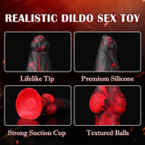 Thrusting Dildo Plus Size Fantasy Monster Dildos Vibrator Sex Toys 8.7 inch Dog Canine Dildos K9 - propinkup