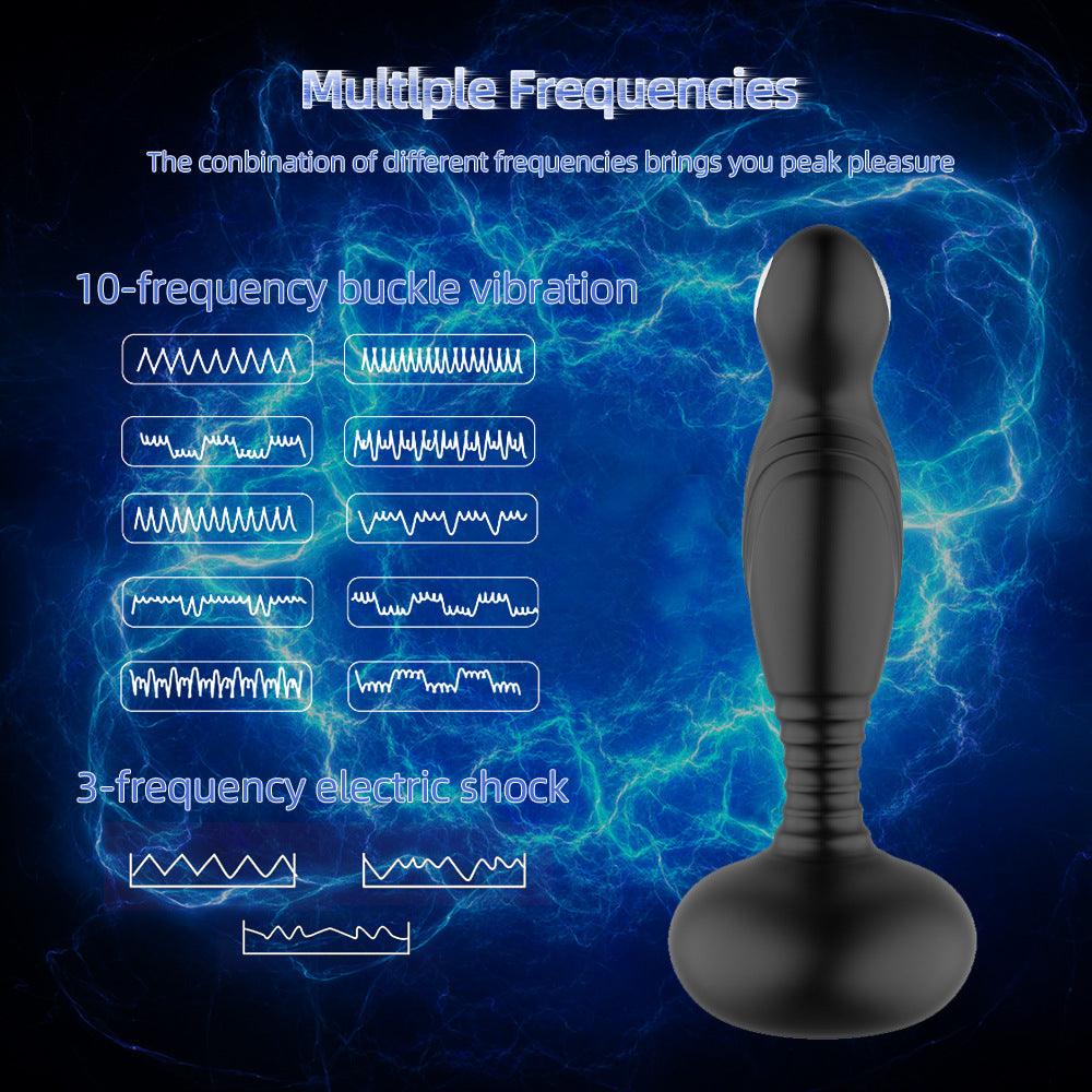 Anal Vibrator 10 Pulling And Vibrating Butt Plug Remote Control Prostate Massager - propinkup