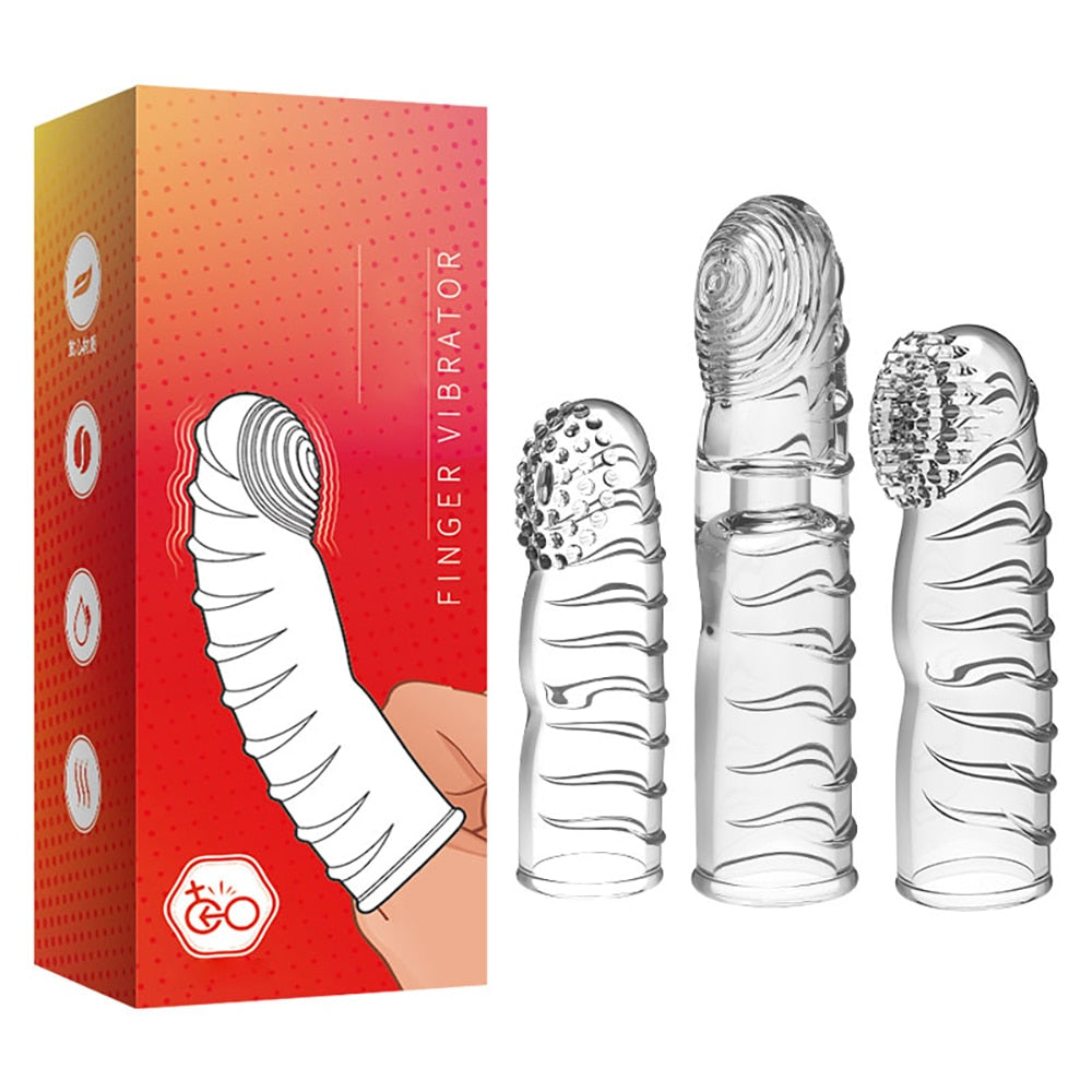 Finger Sleeve Vibrator G Spot Massage Masturbator for Women & Lesbian - propinkup