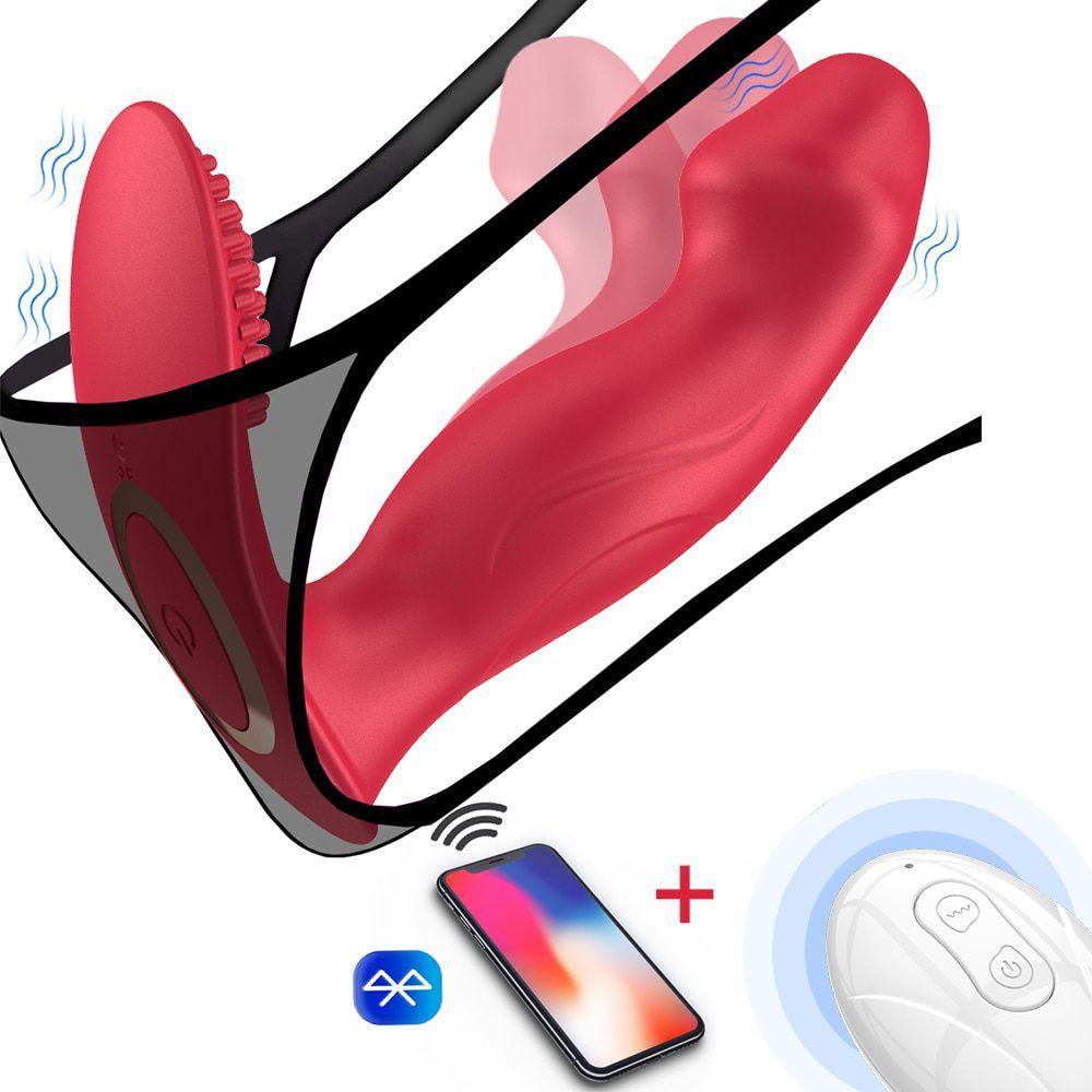 App & Remote Control Women Panty Vibrator Wearable Anal G-Spot Vibrators Sex Toys - propinkup