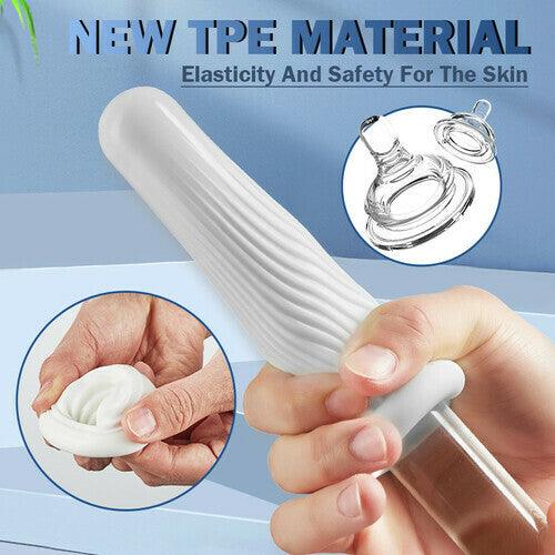 Erotic Masturbation Disposable Jelly Cup Stretch Male Transparent Masturbator 6Pcs Set - propinkup