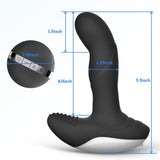 Fox Wiggle Motion Prostate Massager Remote Control Anal Plug Male Adult Toys - propinkup