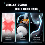 Handheld Stroker 10 Sucking Thrusting 5 Speeds Automatical Heating Masturbator - propinkup