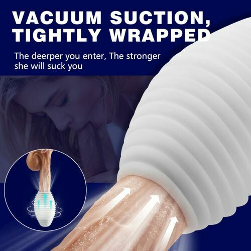 Heating Masturbator Vacuum Suction Spiral Male Stroker - propinkup