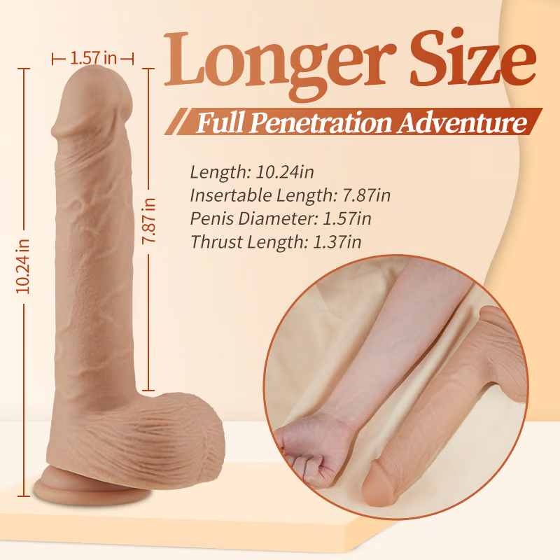 Auto Heating Realistic Dildos Huge Lifelike Dildo with Suction Cup 5 Thrusting 7 Vibrating Swinging G-Spot Vibrator