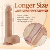 Auto Heating Realistic Dildos Huge Lifelike Dildo with Suction Cup 5 Thrusting 7 Vibrating Swinging G-Spot Vibrator