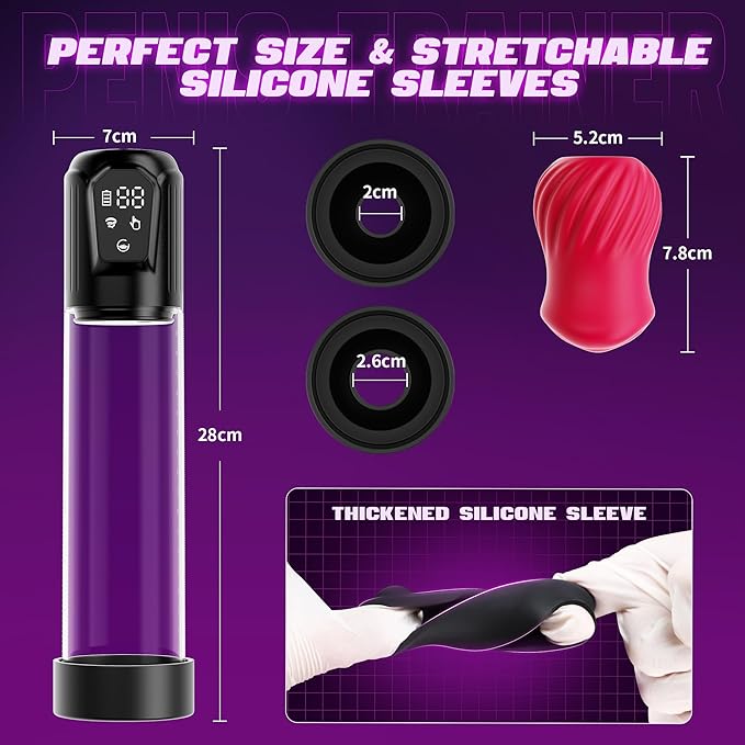 LAGOON App Control 2 in 1 Penis Pump Vacuum Vibration Sucking Male Masturbation