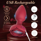 Laura Rose Vibrating Butt Plug Light Up With 7 Vibrations & Remote Control - propinkup