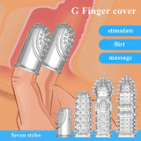 7PCS Silicone G-Spot Stimulation Finger Sleeves - propinkup