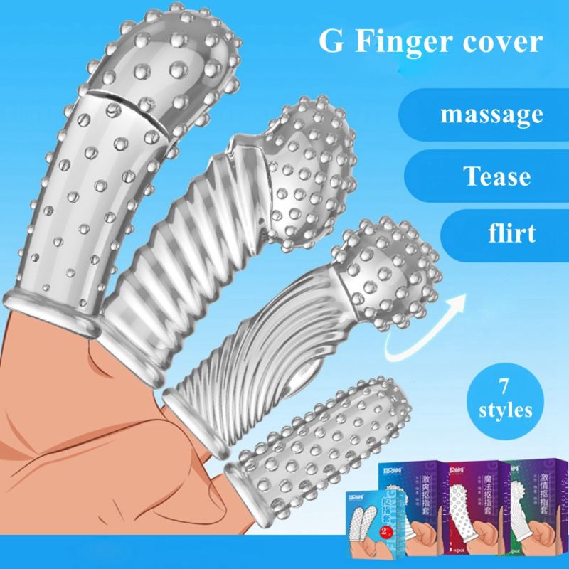 7PCS Silicone G-Spot Stimulation Finger Sleeves - propinkup