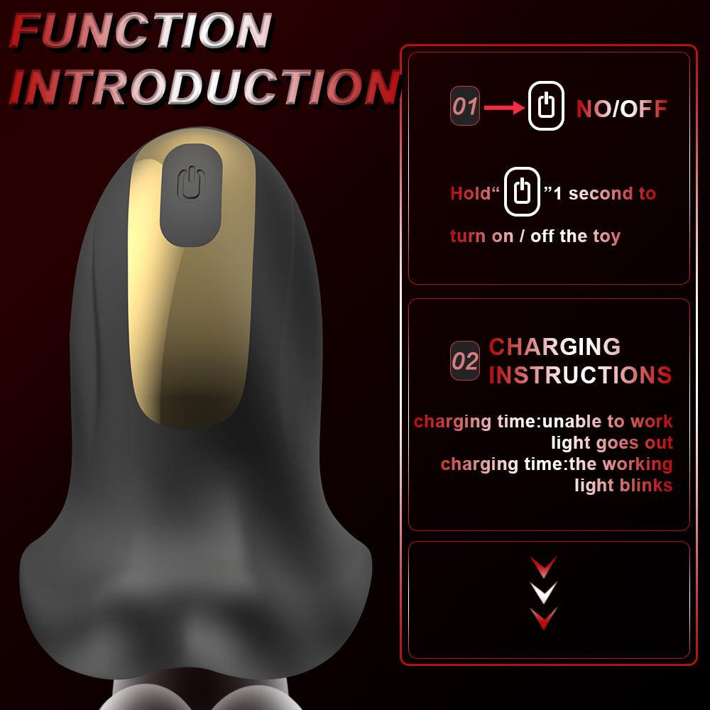 Mouth Male Masturbator 9 Vibration Modes Blowjob Machine Penis Vibrator - propinkup