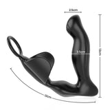 NOAH 10 Vibrating Heating Ergonomic Prostate Massager - propinkup