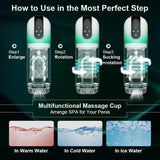 New Arrivals Boehler-Rotating Tongue Water SPA Automatic Male Masturbation Cup - propinkup