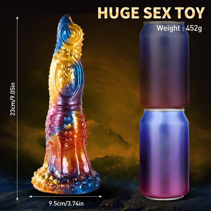 Plus Size Monster Dildo Remote Control Anal Plug 9.05in - propinkup