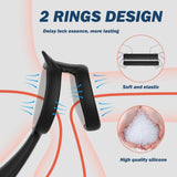 Thrusting Prostate Massager Remote Control Anal Vibrator Butt Plug with Dual Cock Ring - propinkup